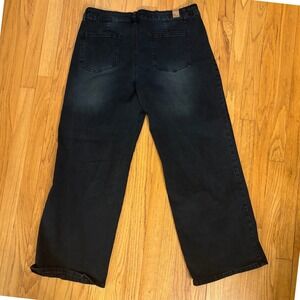 Gogo Jeans, Wide Leg Jeans, Black, Size 15/32, MSRP $48